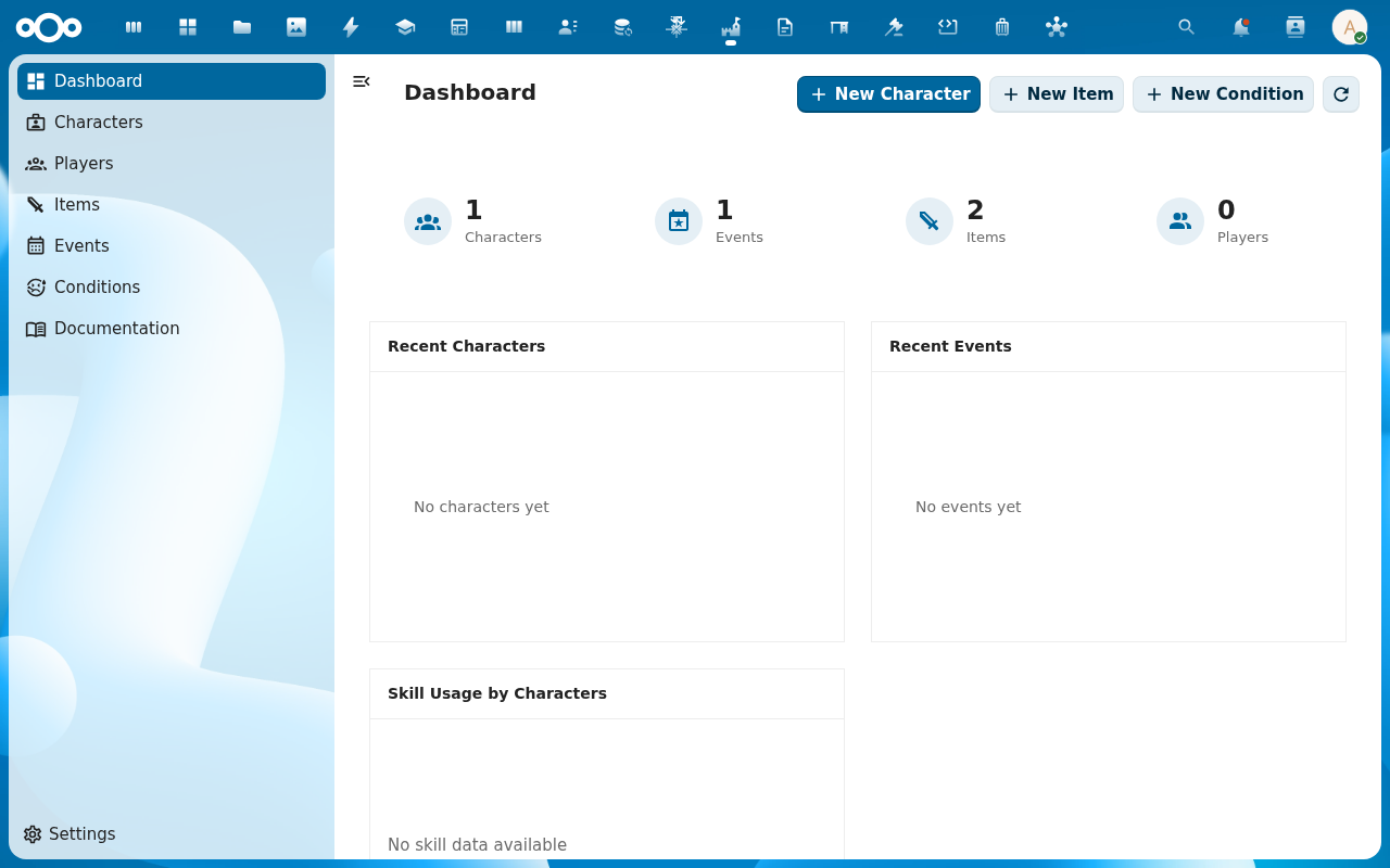 Dashboard KPI cards